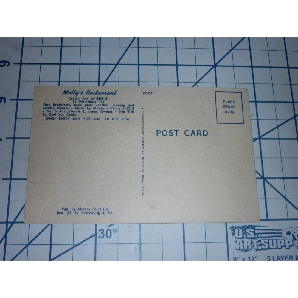 Vintage linen postcard